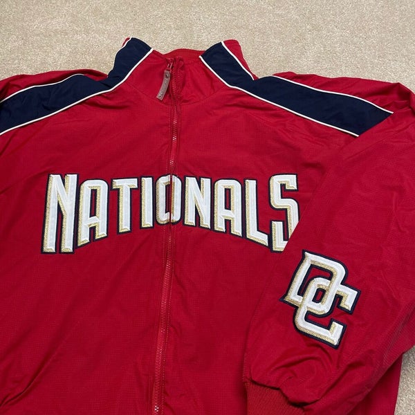 Vintage Washington Nationals Jacket AUTHENTIC Majestic MLB Collection ADULT