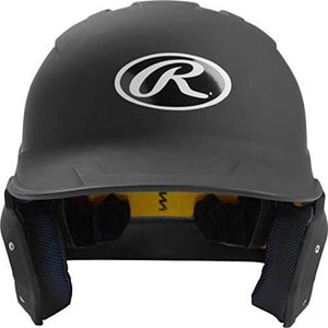 NWT Rawlings MACH Series Matte Black Baseball Batting Helmet Sr. (6 7/8"-7 5/8")