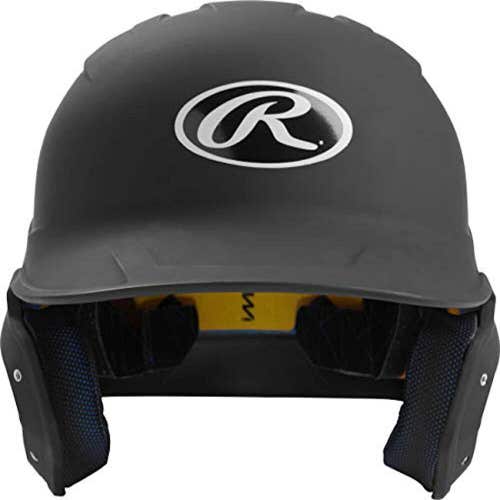 NWT Rawlings MACH Series Matte Black Baseball Batting Helmet Jr. (6 3/8"-7 1/8")