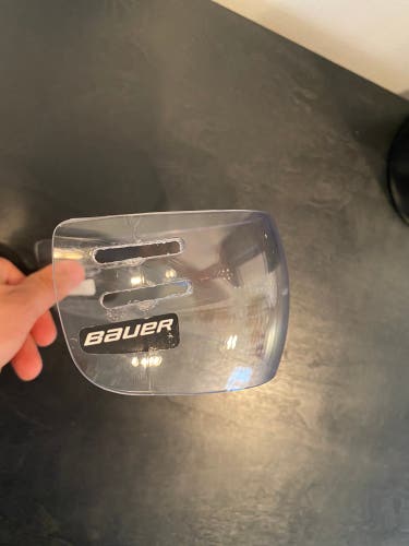 Used  Bauer Pro Straight Visor Clear