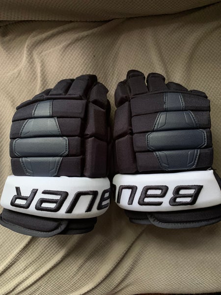 Navy Bauer Nexus 2N Pro Stock Gloves Colorado Avalanche 3rds Team Issue 13”