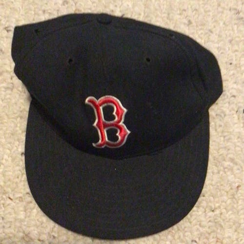 Game used worn Boston Red Sox hat manager Joe Morgan signed autographed vintage New Era