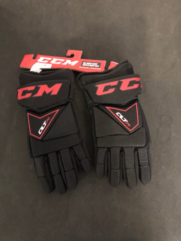 New CCM QLT170 Ball Hockey Gloves 11"