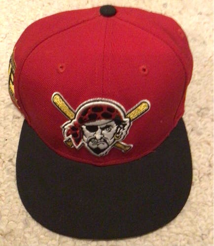 Pittsburgh Pirates vintage rare red New Era hat 1960 patch 7 1/8