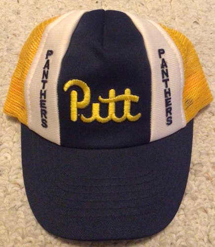 Vintage University of Pittsburgh Pitt Panthers trucker hat Dorsett Marino