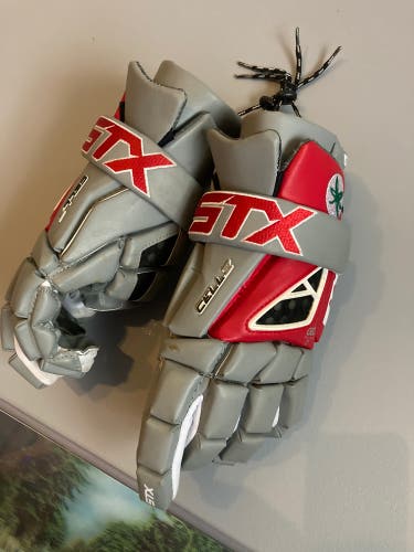 New Player's Ohio State STX 13" Cell IV Lacrosse Gloves