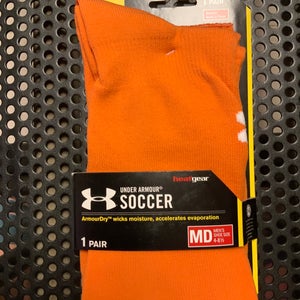 Orange New Medium Under Armour Football/Soccer/Baseball/Lacrosse Socks