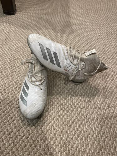 White Adidas Cleats