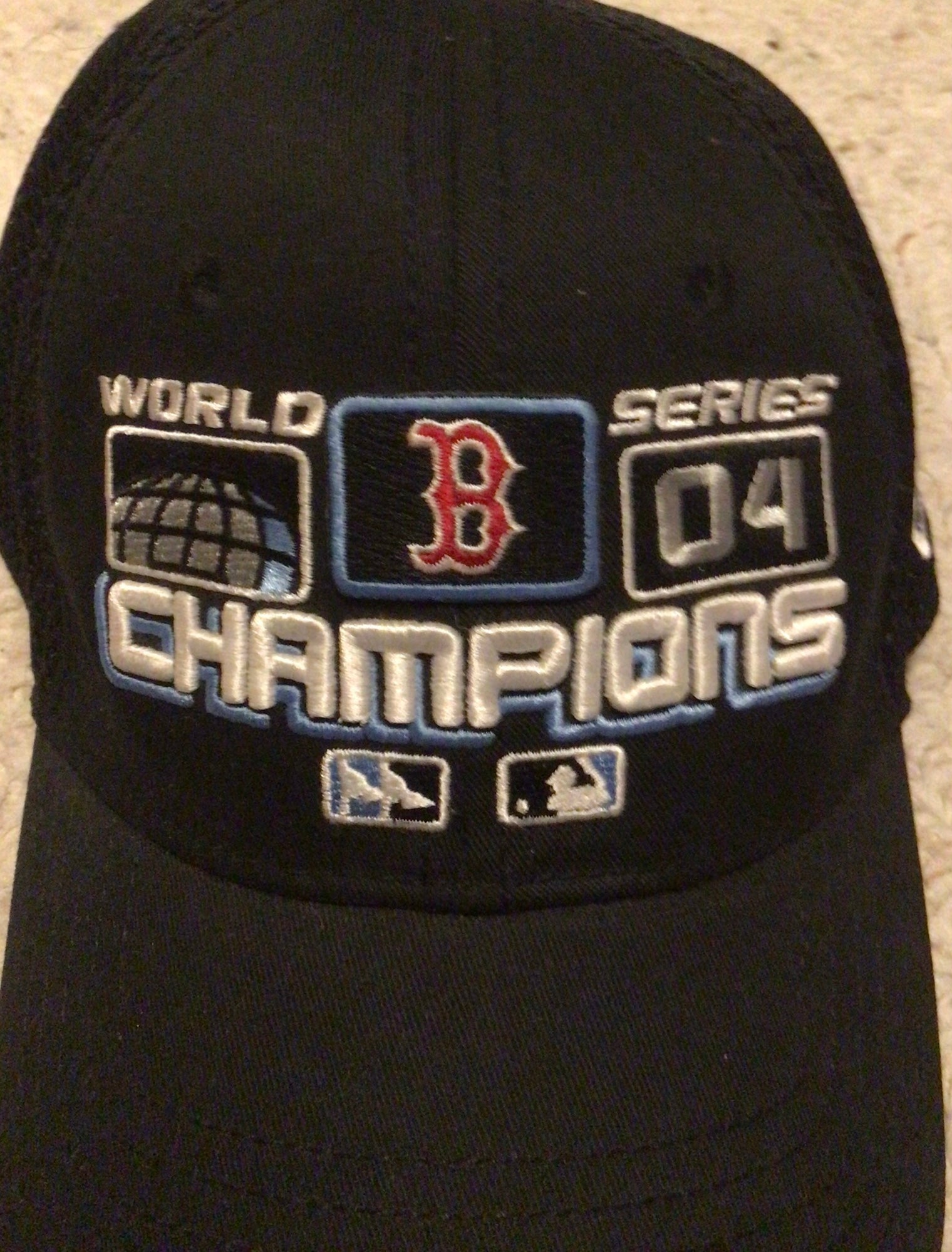 Rare 2004 Boston Red Sox World Series Champions Waterford Crystal Baseball Cap 