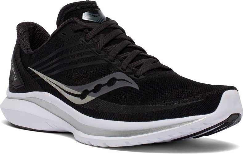 NIB Saucony Kinvara 12 Men's Running Shoes Black Silver Size 9