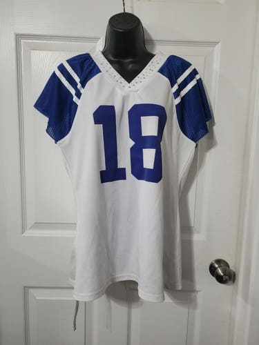 Woman's Indianapolis Colts Manning Short Sleeve Bling Jersey.
