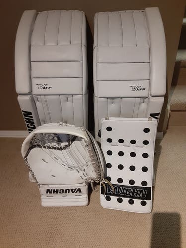 Used 35"+2" Vaughn SR Regular XFP Goalie Full Set