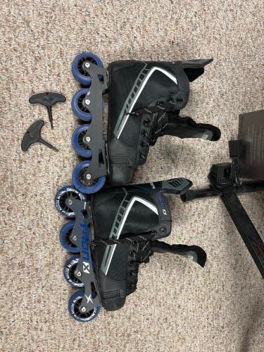 TronX Velocity Senior Roller Hockey Skates Mens Size 8