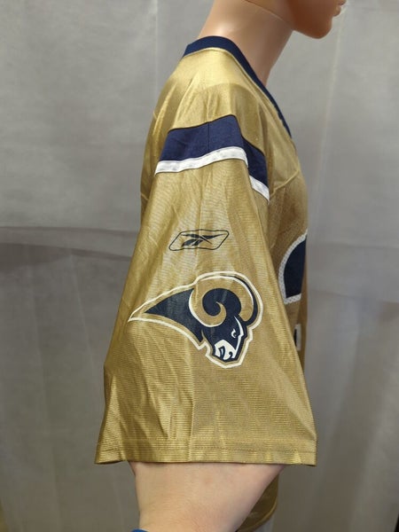 Vintage Marshall Faulk St. Louis Rams Gold Reebok Jersey L NFL