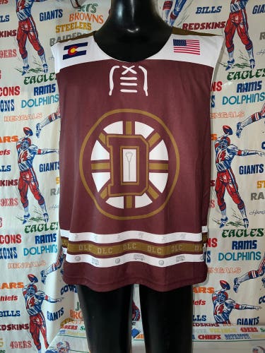 Denver Lacrosse Club DLC Reversible Pinnie Jersey Large #17