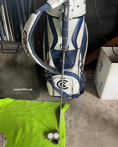 Men's Used Odyssey Right Handed Mallet White Hot 2-Ball Putter Uniflex 34.5"