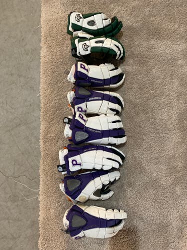 4 pairs Used Maverik Lacrosse Gloves