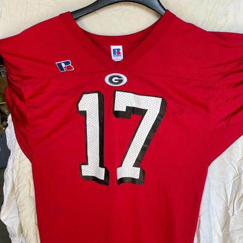 Red Used Large Russell Athletic Jersey