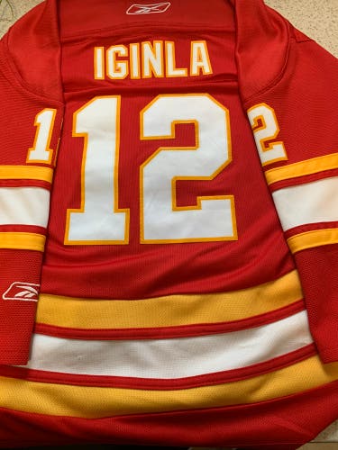 Reebok Jarome Iginla Calgary Flames Jersey+ Knights CHL
