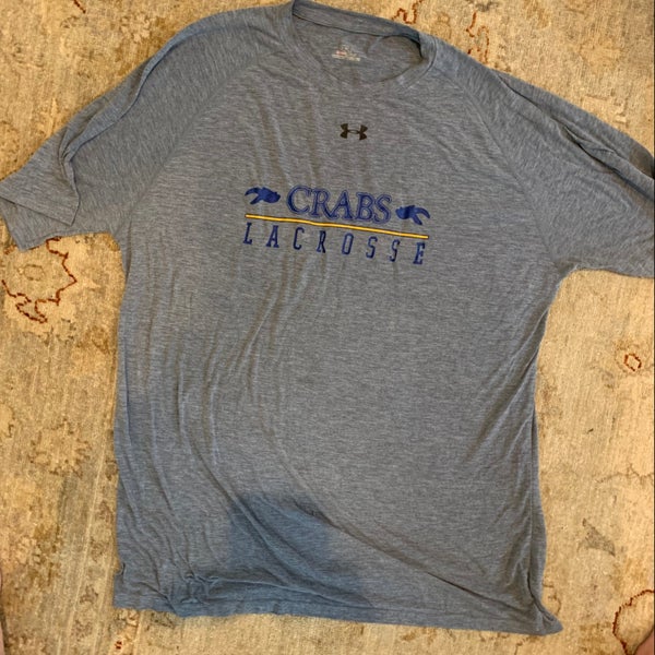 Grey Baltimore Crabs Lacrosse Club Large Under Armour Shirt