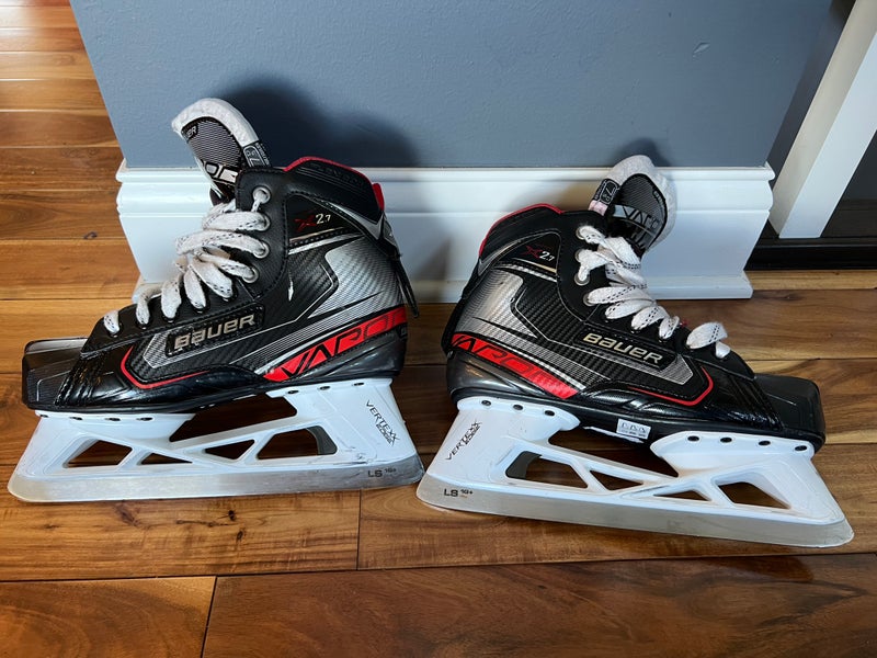 Used Senior Bauer Vapor X2.7 Goalie Skates 7.5D