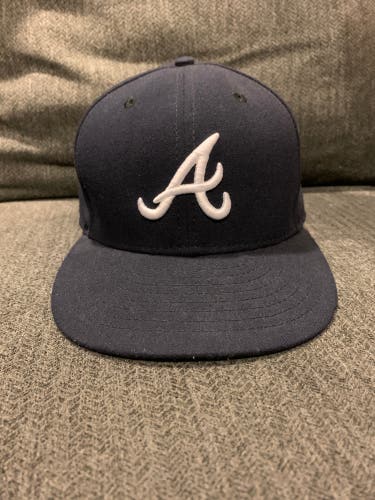 Authentic Blue Atlanta Braves New Era Hat 7 3/8