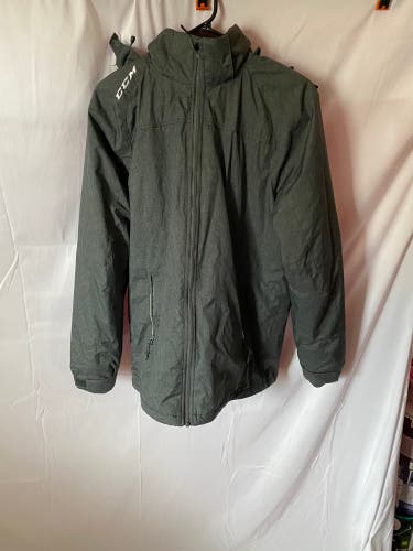 CCM Mens Small Gray Winter Jacket