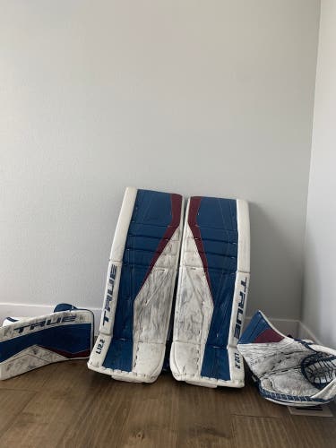 Used True 12.2 Goalie Set (Pads, Glove, Blocker)