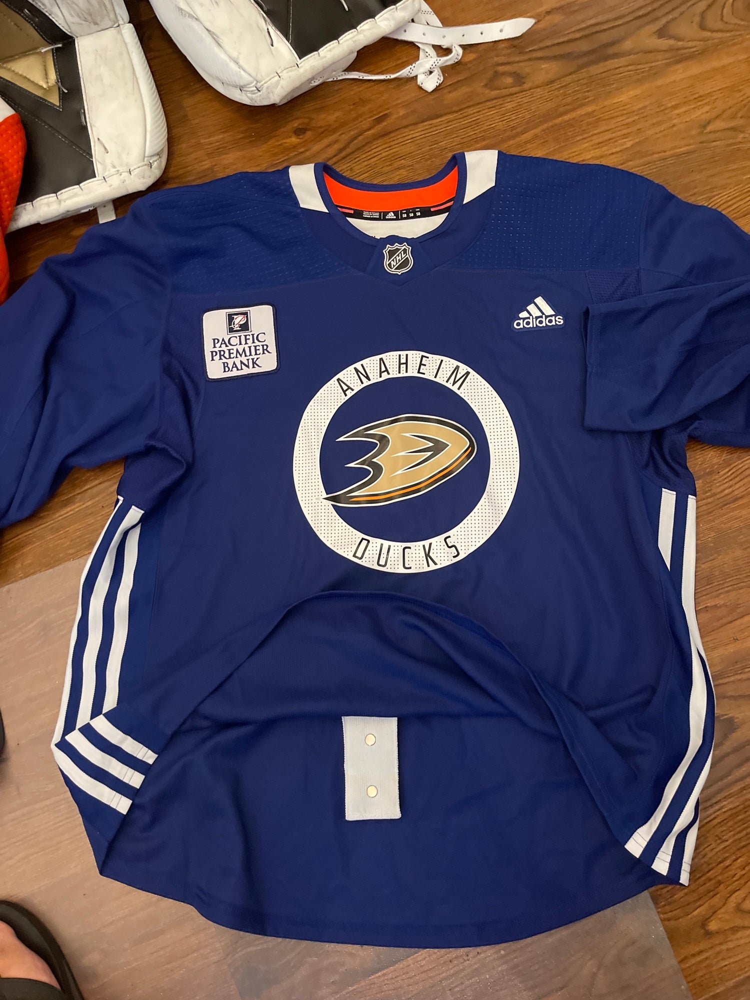 Anaheim Ducks NHL Adidas MIC Team Issued Pro Stock Practice Jersey