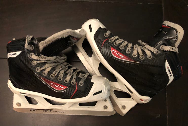 Used CCM RBZ Hockey Goalie Skates Size 4