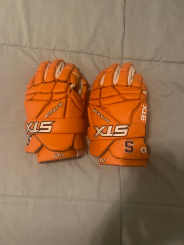 New RARE Syracuse Lacrosse Team Issued Player's STX 13" Surgeon 700 Lacrosse Gloves