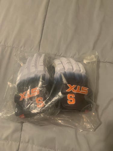 RARE Syracuse Lacrosse Team Issued New Player's STX 13" Surgeon RZR Lacrosse Gloves