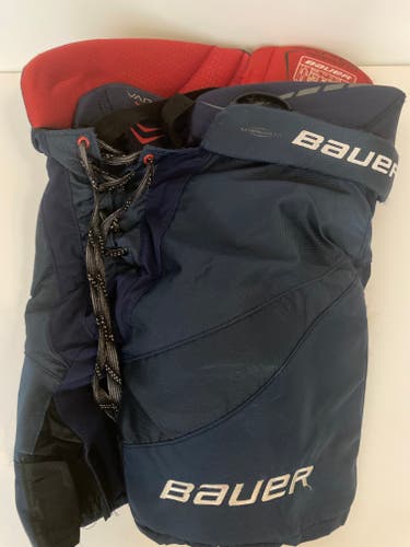 Junior Used Medium Bauer Bauer Vapor X900 Lite Hockey Pants Navy