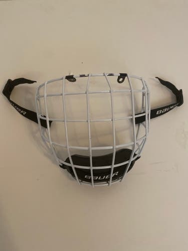 Used Small Bauer Profile II Facemask White