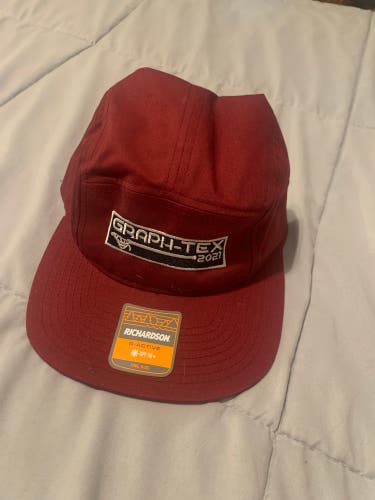 RARE Graphtex Lake Placid 2021 Team Issued Red New One Size Fits All  Hat