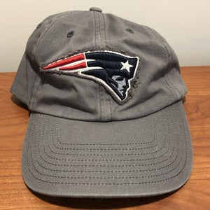 New England Patriots Baseball Hat Cap Strapback Gray NFL Football Retro Dad Cap