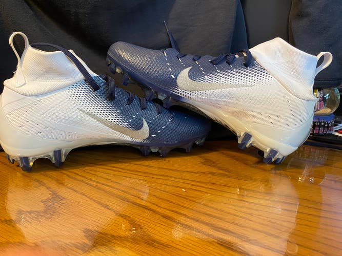 White Unisex Molded Cleats High Top Vapor Untouchable Pro