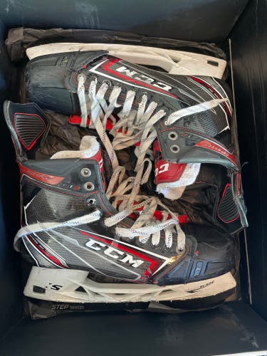 CCM JetSpeed FT2 Ice Hockey Skates Senior Size 10.5 W Step Steel