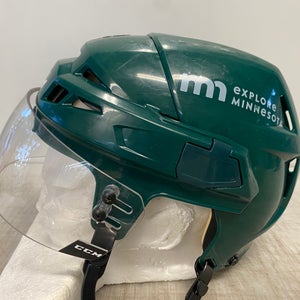CCM Vector V08 Pro Stock Hockey Helmet Small Green CCM Visor 8529