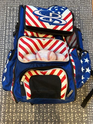 Used Boombah Bat Pack  SuperPack Red/White/Blue