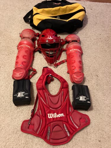 Complete Catcher's Set.  Various manufacturers.