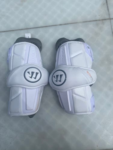 Warrior Burn Pro Adult Large White Elbow Pads