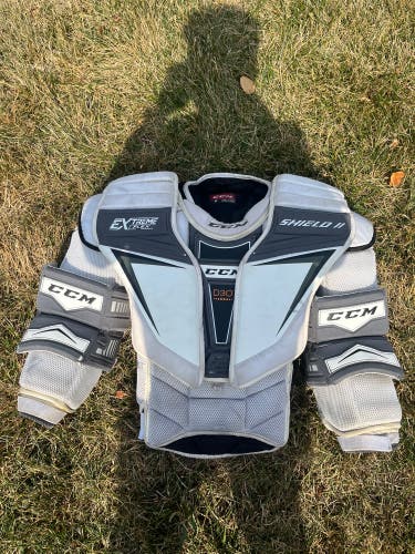 Used Small CCM  Extreme Flex Shield II Goalie Chest Protector