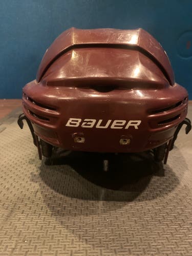 Maroon Bauer helmet Used
