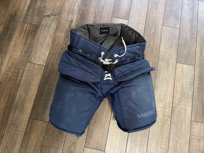 Senior XL Vaughn V7 Pro Carbon Hockey Goalie Pants Pro Stock Return Used Navy or Blue Velocity