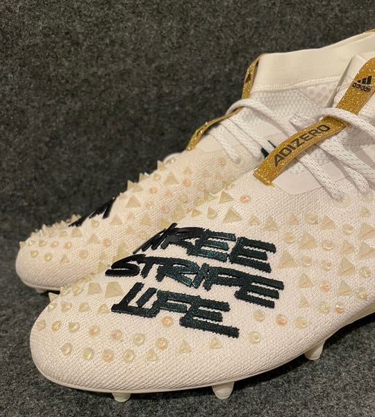 アメフト NFL PRO ADIZERO 8.0 XLサイズ ゴールド【新品】 Adidas Adizero 8.0 Gold White Metallic Football Cleats Men's