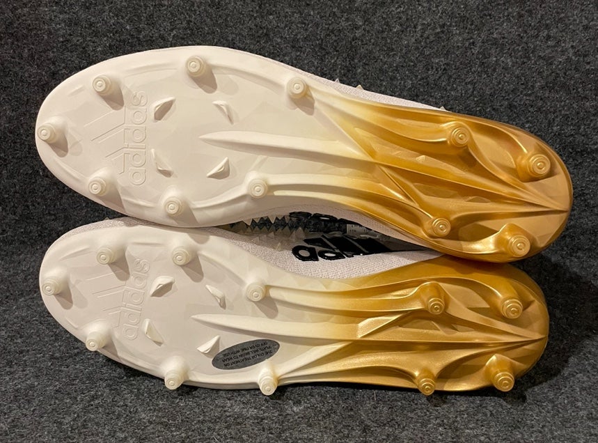 adidas - アメフト NFL PRO ADIZERO 8.0 XLサイズ ゴールド【新品】 Adidas Adizero 8.0 Gold White Metallic Football Cleats Men's