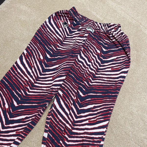 New England Patriots Zebra Pants, Navy Blue/Red