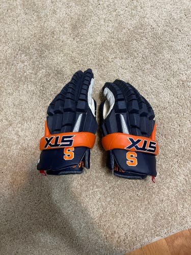 Syracuse Lacrosse STX Gloves (Size Medium)