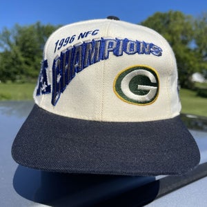 Vintage Sports Specialties Green Bay Packers 1996 NFC Laser Shadow Snapback Hat